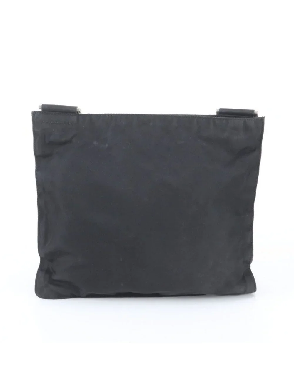Prada Tessuto Nylon Triangle Logo Shoulder Bag Crossbody Messenger Black